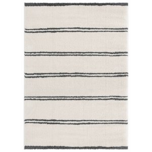 Homeroots.co 371578 23 X 36 White Microfiber Polyester Accent Rug