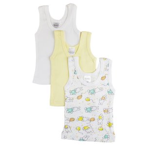 Bambini 038M Bambini Girls Printed Tank Top Variety 3 Pack