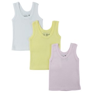 Bambini 036NB Bambini Girls Pastel Tank Top 3 Pack