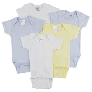 Bambini CS_0297M Bambini Short Sleeve One Piece 5 Pack