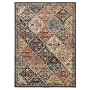 Homeroots.co 369742 2' X 3' Warm Tone Trellis Design Accent Rug