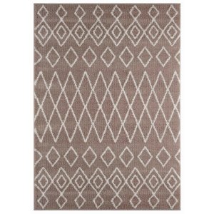 Homeroots.co 371530 23 X 36 Beige Microfiber Polyester Accent Rug