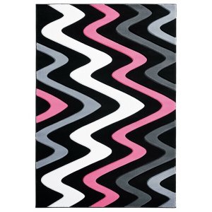 Homeroots.co 367407 31 X 50 Pink Olefin  Polypropylene Mat Rug