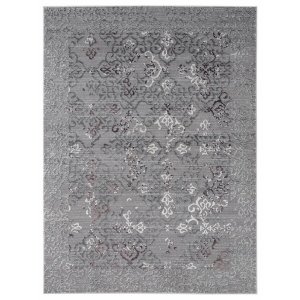 Homeroots.co 367879 23 X 36 Plum Polyester  Olefin Accent Rug