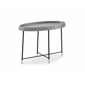 Homeroots.co 372270 29.5 X 16 X 21 Black Metal Side Table