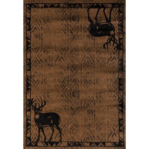 Homeroots.co 371904 22 X 36 Brown Polypropylene Mat Rug