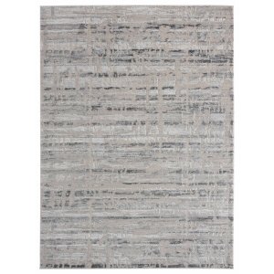 Homeroots.co 367907 2' X 3' Multi Tone Gray Abstract Accent Rug