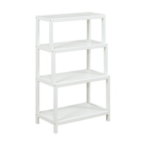 Homeroots.co 380031 37 Bookcase With 4 Shelves In White