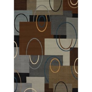 Homeroots.co 369674 22 X 36 Brown Polypropylene Accent Rug