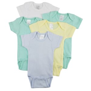 Bambini CS_0268L Bambini Short Sleeve One Piece 5 Pack