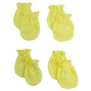 Bambini 116-Yellow-4-Pack Bambini Infant Mittens (pack Of 4)