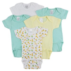 Bambini CS_0291S Bambini Short Sleeve One Piece 5 Pack