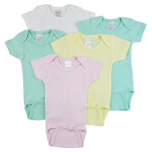 Bambini CS_0280M Bambini Short Sleeve One Piece 5 Pack