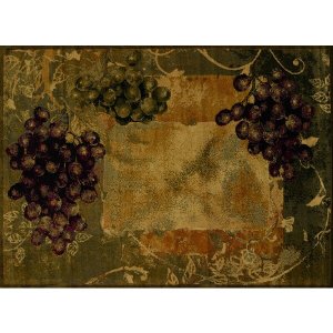 Homeroots.co 366553 22 X 26 Vineyard Green Polypropylene Accent Rug