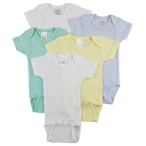 Bambini CS_0274M Bambini Short Sleeve One Piece 5 Pack