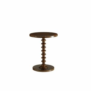 Homeroots.co 286292 Walnut Finish Stylish Accent Side Table