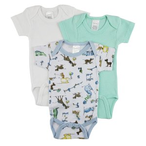 Bambini CS_0243M Bambini Short Sleeve One Piece 3 Pack