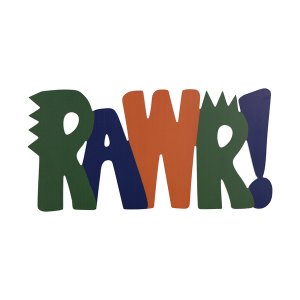 Homeroots.co 376640 Rawr Laser Cut Letters Wall Art