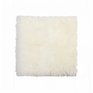 Homeroots.co 317152 16 X 16 X 1 Natural, Sheepskin - Seatchair Cover