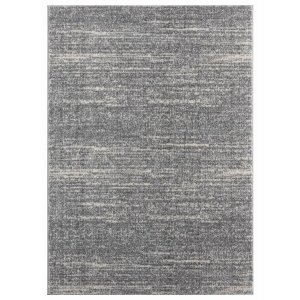 Homeroots.co 371692 23 X 36 Grey Microfiber Polyester Accent Rug