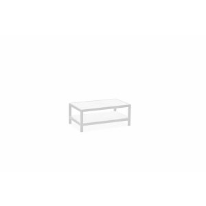 Homeroots.co 372176 35 X 22 X 14.5 White Aluminum Coffee Table