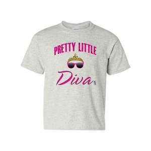 Bad YTHDIVATXLGR Pretty Little Diva Youth T-shirt  Youth X-large