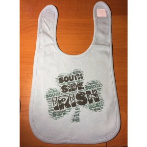 Bad SOUBIBBL South Side Irish Shamrock Baby Bib  One Size