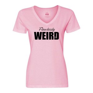 Bad FLAVMEPK Flawlessly Weird Ladies T-shirt  Medium