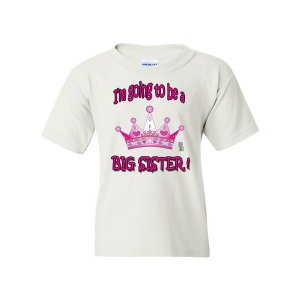 Bad YTHBIGSTSMWH I'm Going To Be A Big Sister Youth T-shirt Youth Smal