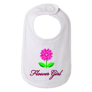 Bad FLOBIBWH Flower Girl Bib One Size