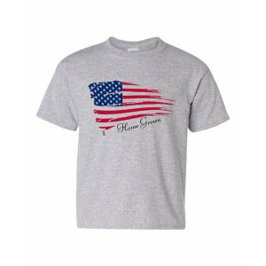 Bad YTHHOMTSMGR Home Grown American Flag Youth T-shirt Youth Small