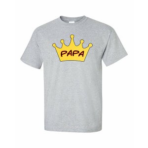 Bad PAPCTXLGR Papa Is King T-shirt Xlarge