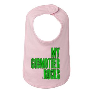 Bad GODMBIBPK My Godmother Rocks Cute Baby And Toddler Bib  One Size