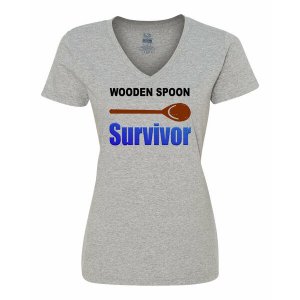 Bad WOOVMEGR Wooden Spoon Survivor Ladies Shirt Medium