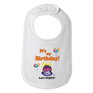 Bad FIRBIBGR First Birthday Baby Bib One Size