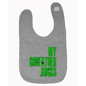 Bad GODBIBGR My Godfather Rocks Cute Baby And Toddler Bib  One Size