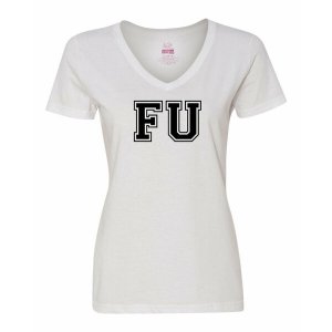 Bad FUVLGWH Fu Ladies Shirt  Large