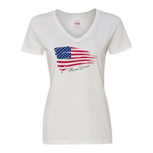 Bad HOMVXLWH Home Grown America Ladies Tee Xlarge