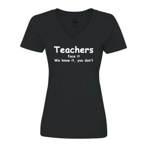 Bad TEAVLGBK Teacher Ladies T-shirt  Large