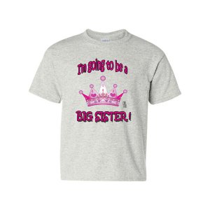 Bad YTHBIGSTLGGR I'm Going To Be A Big Sister Youth T-shirt Youth Larg