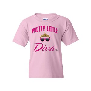 Bad YTHDIVATXLPK Pretty Little Diva Youth T-shirt  Youth X-large