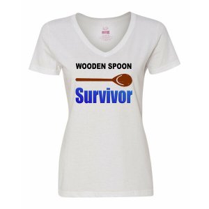 Bad WOOVLGWH Wooden Spoon Survivor Ladies Shirt Large