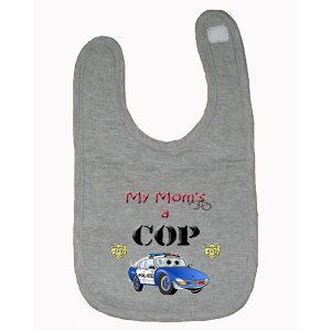 Bad COPMBIBGR My Mom Is A Cop Police Baby And Toddler Bib  One Size