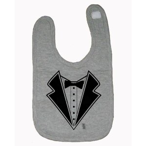 Bad TUXBIBGR Tuxedo Babytoddler Bib  One Size