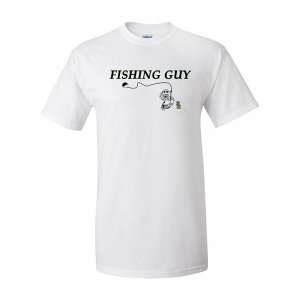 Bad FISTXLWH Fishing Guy Shirt  Xlarge