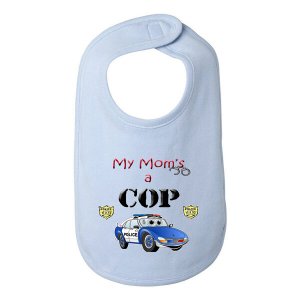 Bad COPMBIBBL My Mom Is A Cop Police Baby And Toddler Bib  One Size