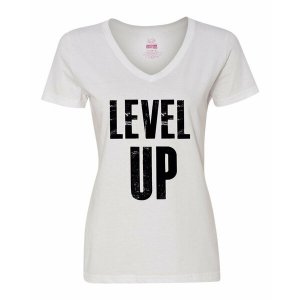 Bad LEVVLGWH Level Up Ladies Shirt Large