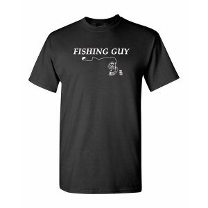 Bad FISTXLBK Fishing Guy Shirt  Xlarge