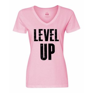 Bad LEVVSMPK Level Up Ladies Shirt Small