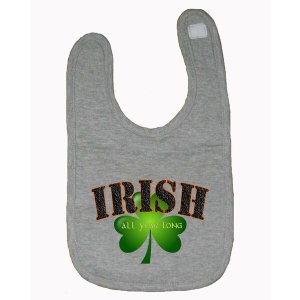 Bad IRIBIBGR Irish All Year Long Baby Bib One Size